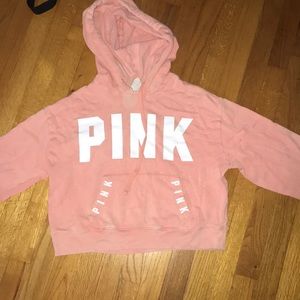 PINK cropped hoodie